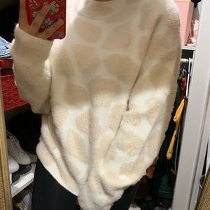 Ann Taylor Giraffe Print Sweater